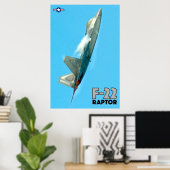 F-22 RAPTOR POSTER (Thuiskantoor)