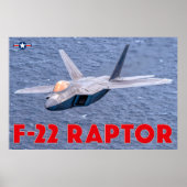 F-22 RAPTOR POSTER (Voorkant)