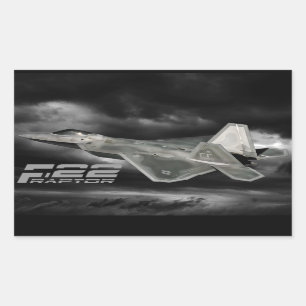 F-22 RAPTOR-rechthoekschakelaars Rechthoekige Sticker