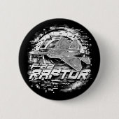 F-22 RAPTOR RONDE BUTTON 5,7 CM (Voorkant)