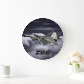 F-22 RAPTOR Ronde (Grote) wandklok (Huis)