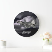F-22 RAPTOR Round (Large) Wall Clock Grote Klok (Huis)