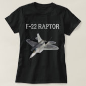 F-22 Raptor Shirt Cool Fighter Jet F22 Raptor Jet (Design voorkant)