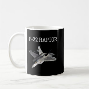 F-22 Raptor Shirt Cool Fighter Jet F22 Raptor Jet Koffiemok
