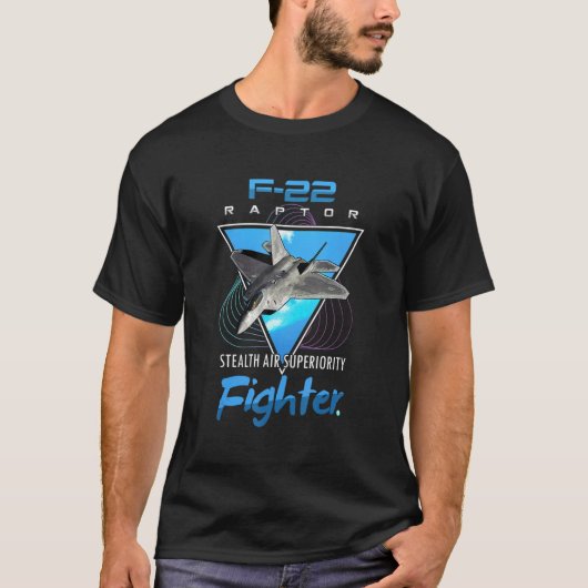 F 22 Raptor Stealth Fighter Jet T-shirt (Voorkant)