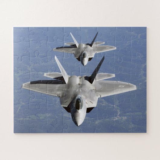 F-22 Raptor, stealth Fighter Jet van de vijfde gen Legpuzzel (Horizontaal)