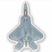 F-22 Raptor-sticker Sticker (Voorkant)