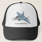 F-22 RAPTOR Trucker Hat Trucker Pet (Voorkant)
