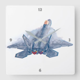F-22 RAPTOR VIERKANTE KLOK
