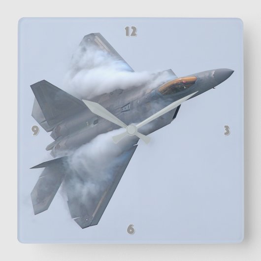 F-22 RAPTOR VIERKANTE KLOK (Voorkant)