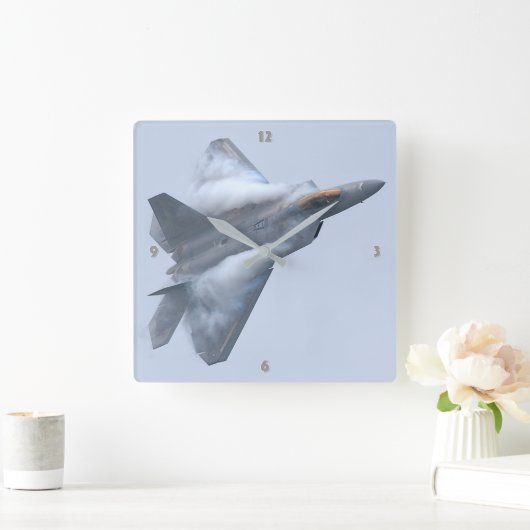 F-22 RAPTOR VIERKANTE KLOK (Huis)