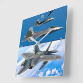F-22 RAPTOR VIERKANTE KLOK (Hoek)