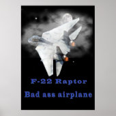 F-22 Raptordesign Poster (Voorkant)