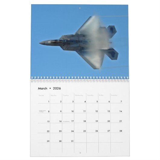 F-22 Raptorkalender Kalender (Mar 2026)