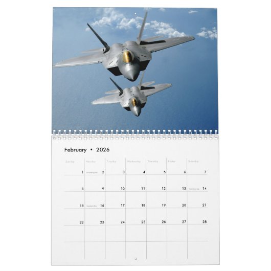 F-22 Raptorkalender Kalender (Feb 2026)