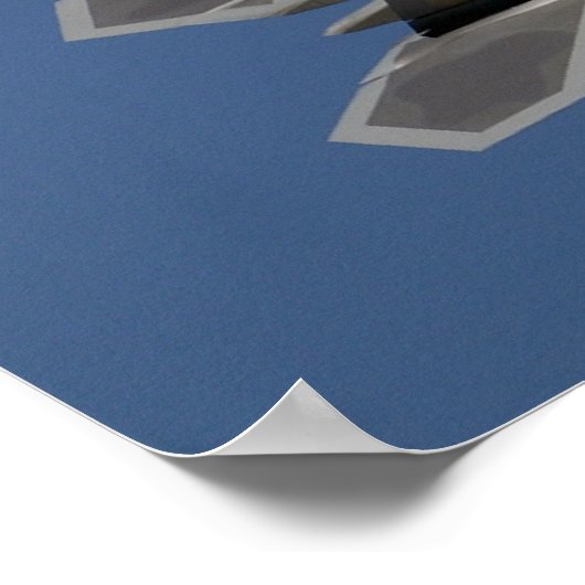 F-22 Raptorvlucht Poster (Hoek)