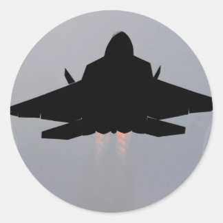 F-22 Stealth Fighter Ronde Sticker