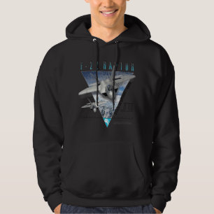 F-22 Verticaal Stealth Air Superiority Fighter Hoodie