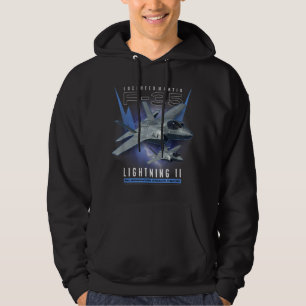F-22 Verticaal Stealth Air Superiority Fighter Hoodie