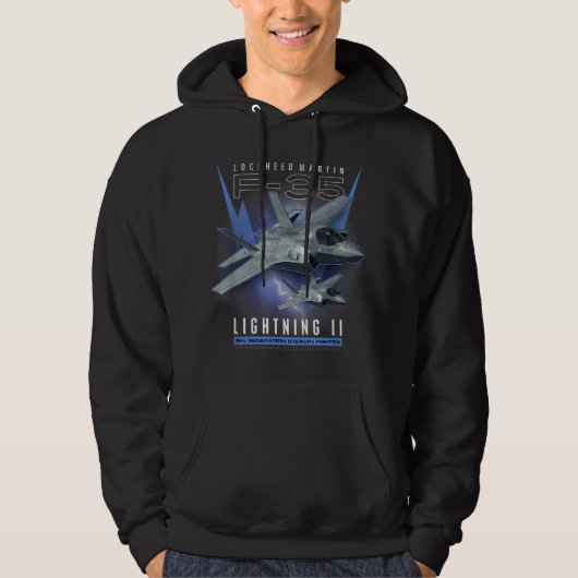 F-22 Verticaal Stealth Air Superiority Fighter Hoodie (Voorkant)