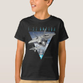 F-22 Verticaal Stealth Air Superiority Fighter T-shirt (Voorkant)