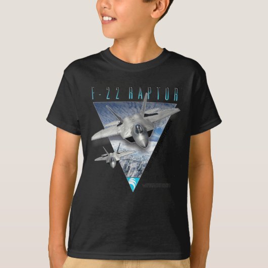 F-22 Verticaal Stealth Air Superiority Fighter T-shirt (Voorkant)