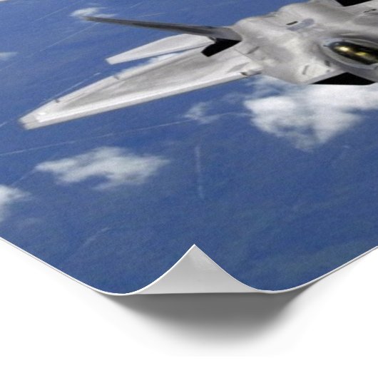 F-22 Verticale stealth-Posters Poster (Hoek)