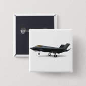 F-22 VIERKANTE BUTTON 5,1 CM (Voorkant /achterkant)