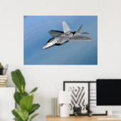 F-22 Vliegtuig Raptor Poster (Thuiskantoor)