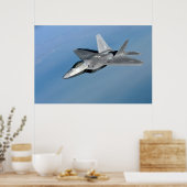 F-22 Vliegtuig Raptor Poster (Keuken)