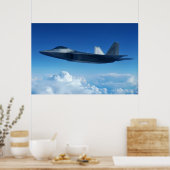 F-22 Vliegtuig Raptor Poster (Keuken)