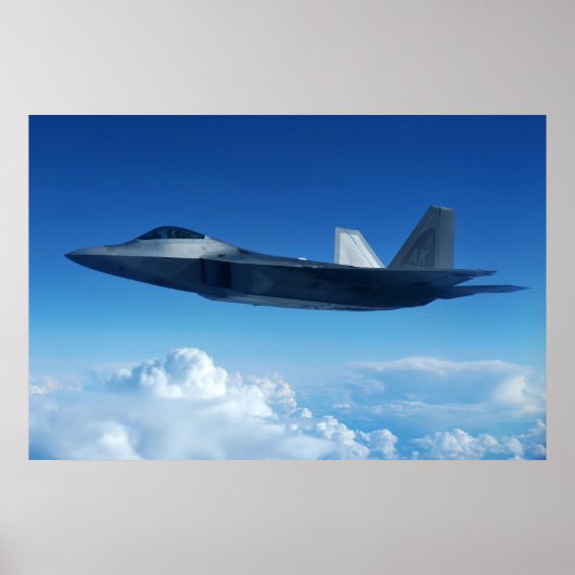 F-22 Vliegtuig Raptor Poster (Voorkant)