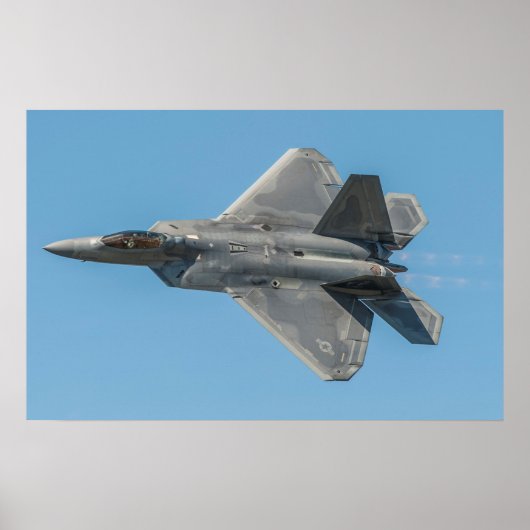 F-22 Vliegtuig Raptor Poster (Voorkant)