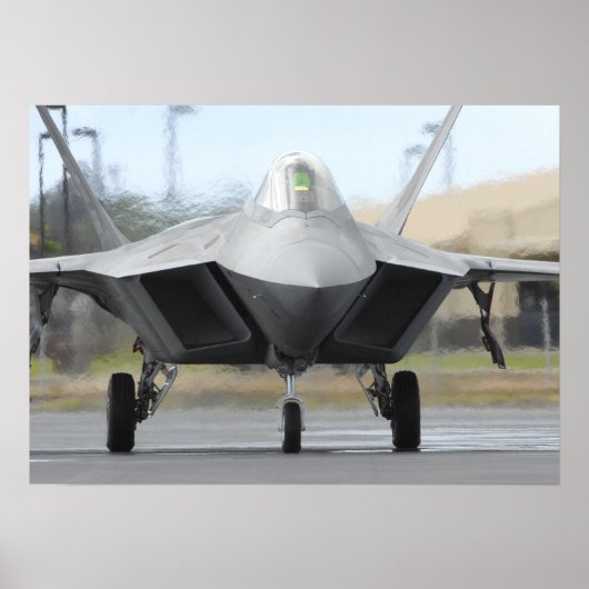 F-22 Vliegtuig Raptor Poster (Voorkant)