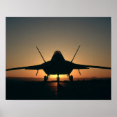 F-22 Vliegtuig Raptor Poster (Voorkant)