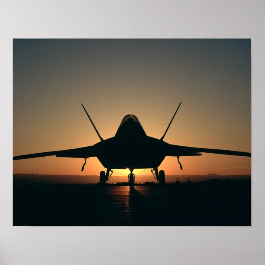 F-22 Vliegtuig Raptor Poster (Voorkant)