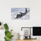 F-22 Vliegtuig Raptor Poster (Thuiskantoor)