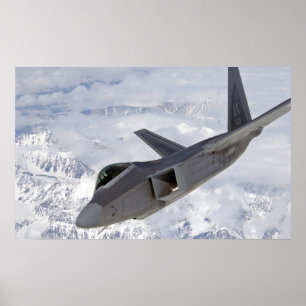 F-22 Vliegtuig Raptor Poster