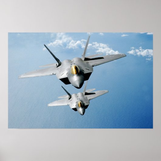 F-22 Vliegtuig Raptor Poster (Voorkant)