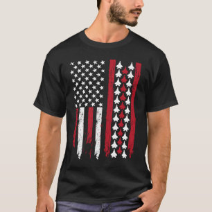 F 22 Vuurvliegtuig vliegtuig van de stuurhut van d T-shirt