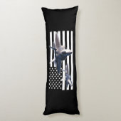 F-22 (Zwarte vlag) Lichaamskussen (Achterkant (Verticaal))