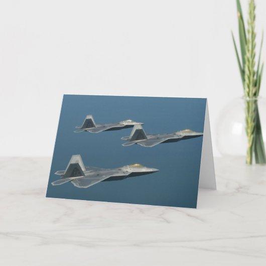 F-22A het Poster van het Vliegtuig van de Kaart (Voorkant)