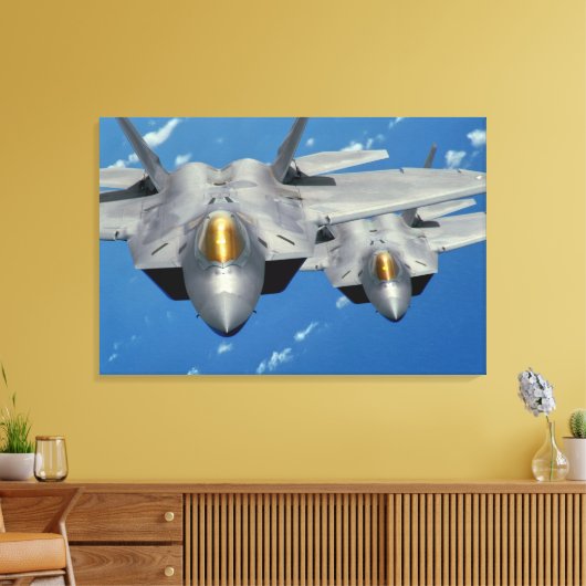 F-22A RAPTOR 24x36 Canvas Afdruk (Insitu (Woonkamer))