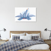 F-22A RAPTOR 24x36 Canvas Afdruk (Insitu (Slaapkamer))