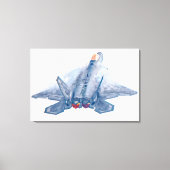 F-22A RAPTOR 24x36 Canvas Afdruk (Voorkant)