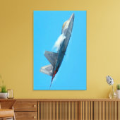 F-22A RAPTOR 24x36 Canvas Afdruk (Insitu (Woonkamer))