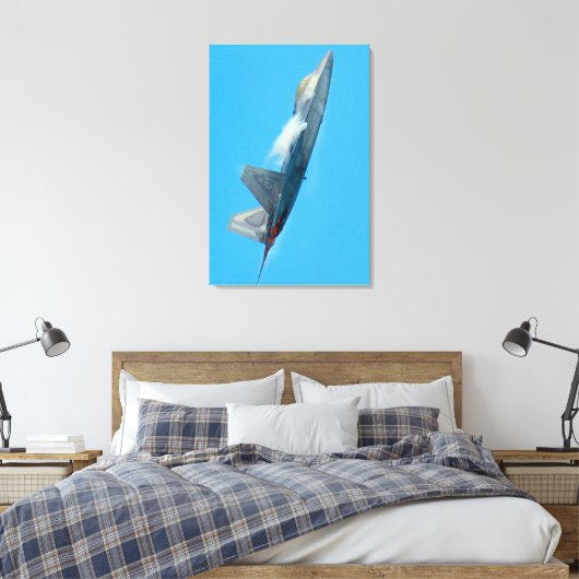 F-22A RAPTOR 24x36 Canvas Afdruk (Insitu (Slaapkamer))
