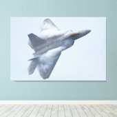 F-22A RAPTOR 32x48 Canvas Afdruk (Insitu (Houten vloer))