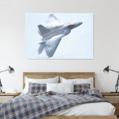 F-22A RAPTOR 32x48 Canvas Afdruk (Insitu (Slaapkamer))