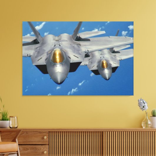 F-22A RAPTOR 32x48 Canvas Afdruk (Insitu (Woonkamer))